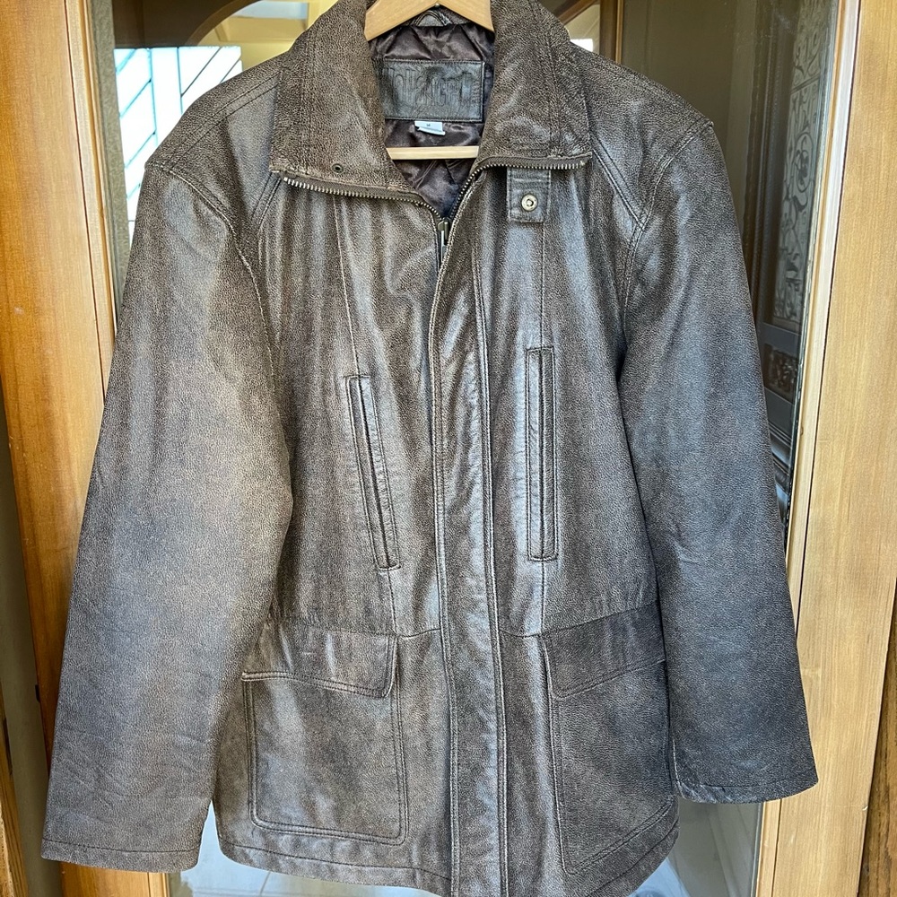 Wallace Leather Jacket Quilted Lined. Size M